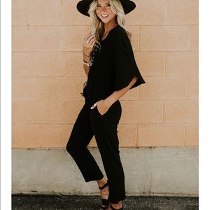 Black jumpsuit